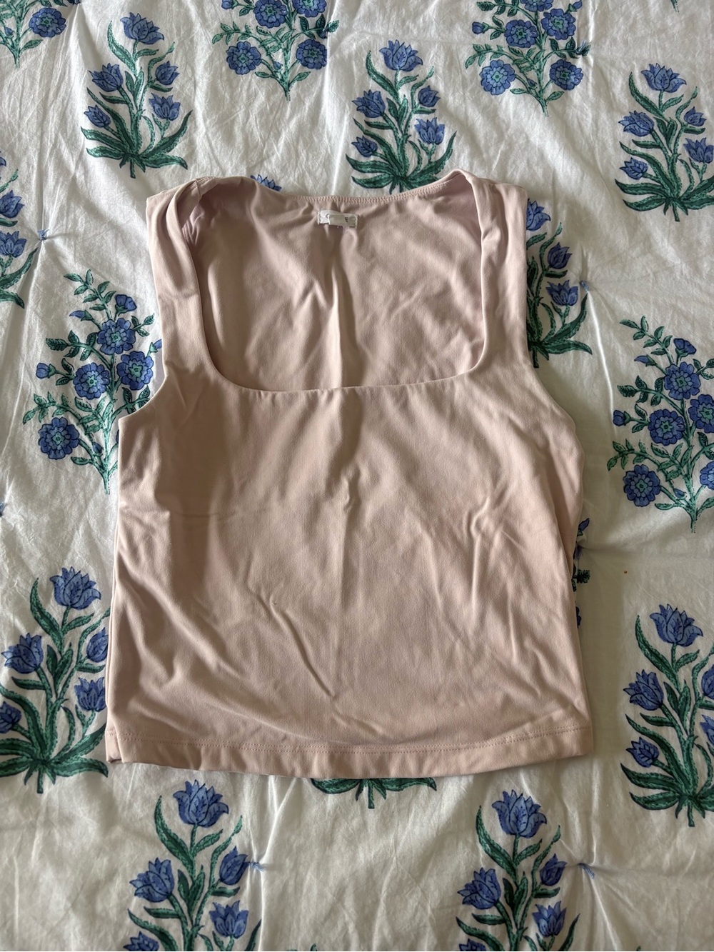 Garage Blush Pink Square Neck Tank